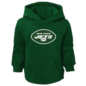 NEW Nike NFL New York Jets Primary Logo Performance Pullover Hoodie Green Boys L